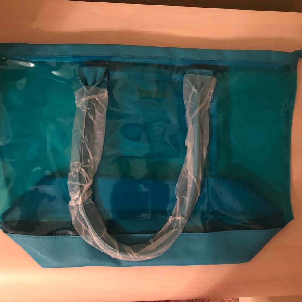Sale! New Neiman Cerulean Blue Tote Bag & Wristlet Bundle